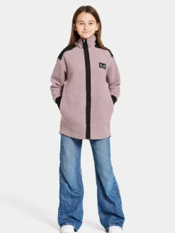 Didriksons Ampere Kids' Full-Zip Long- Fleecepaidat & Välikerrokset|Puserot & T-Paidat