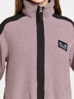Didriksons Ampere Kids' Full-Zip Long- Fleecepaidat & Välikerrokset|Puserot & T-Paidat