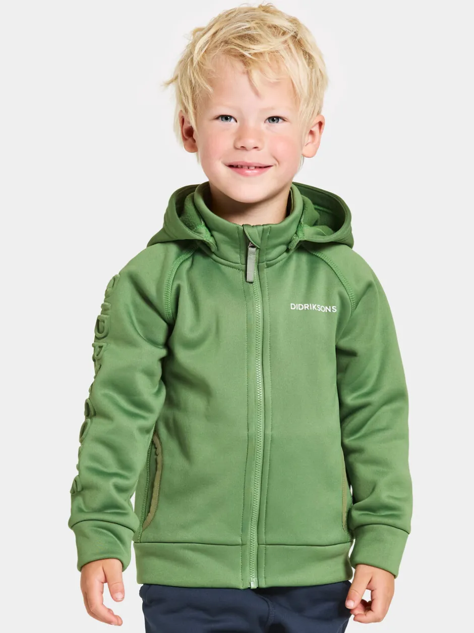 Didriksons Corin Kids' Full-Zip- Softshell-Takit|Fleecepaidat & Välikerrokset