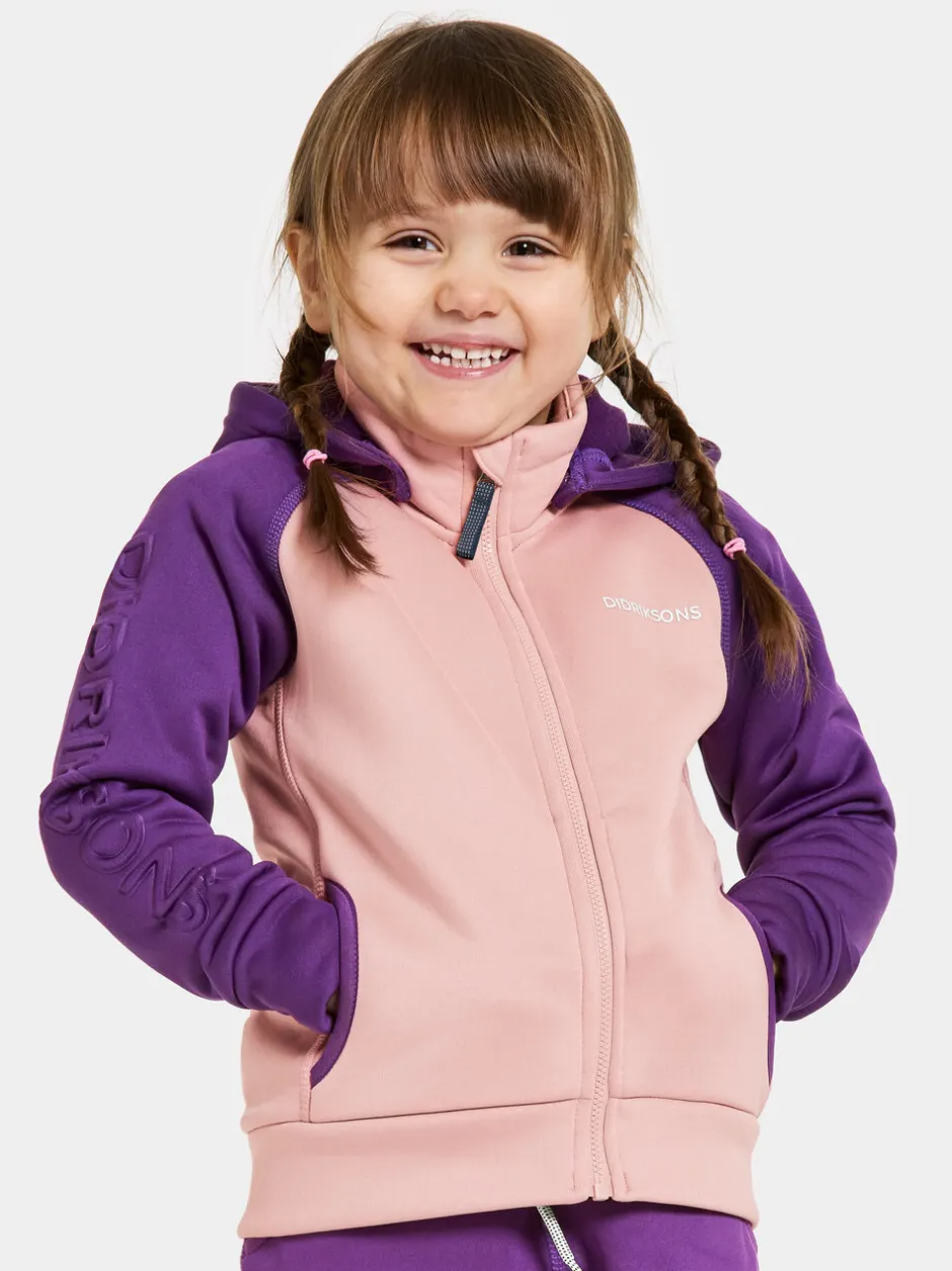 Didriksons Corin Kids' Full-Zip- Softshell-Takit|Fleecepaidat & Välikerrokset