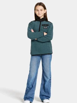 Didriksons Exa Kids' Half Zip- Fleecepaidat & Välikerrokset|Fleecetakit & Fleecepaidat