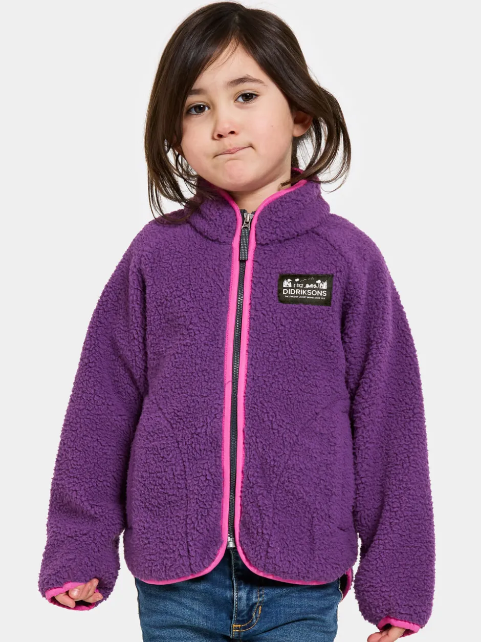 Didriksons Gibbs Kids' Full-Zip- Fleecepaidat & Välikerrokset|Puserot & T-Paidat