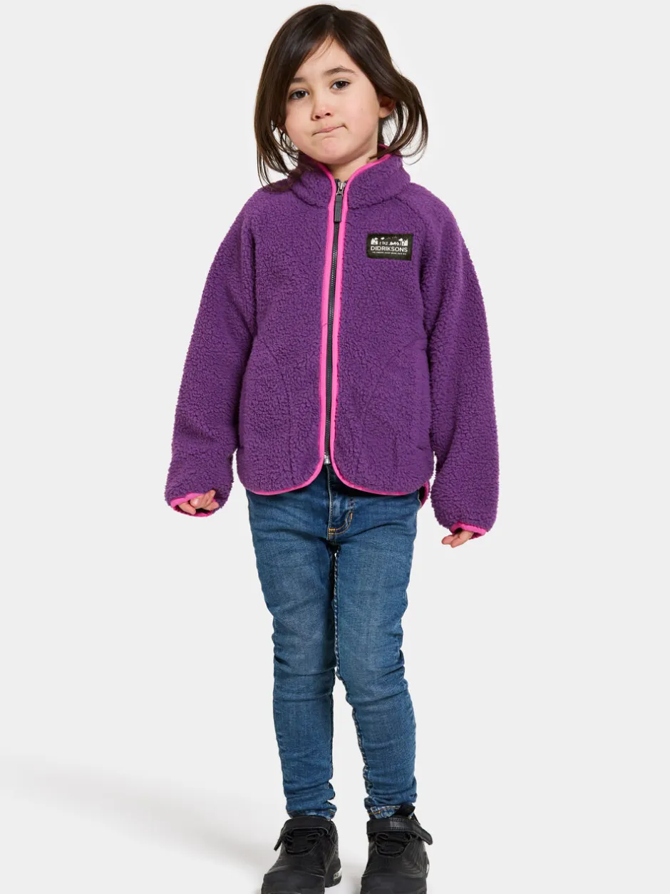 Didriksons Gibbs Kids' Full-Zip- Fleecepaidat & Välikerrokset|Puserot & T-Paidat
