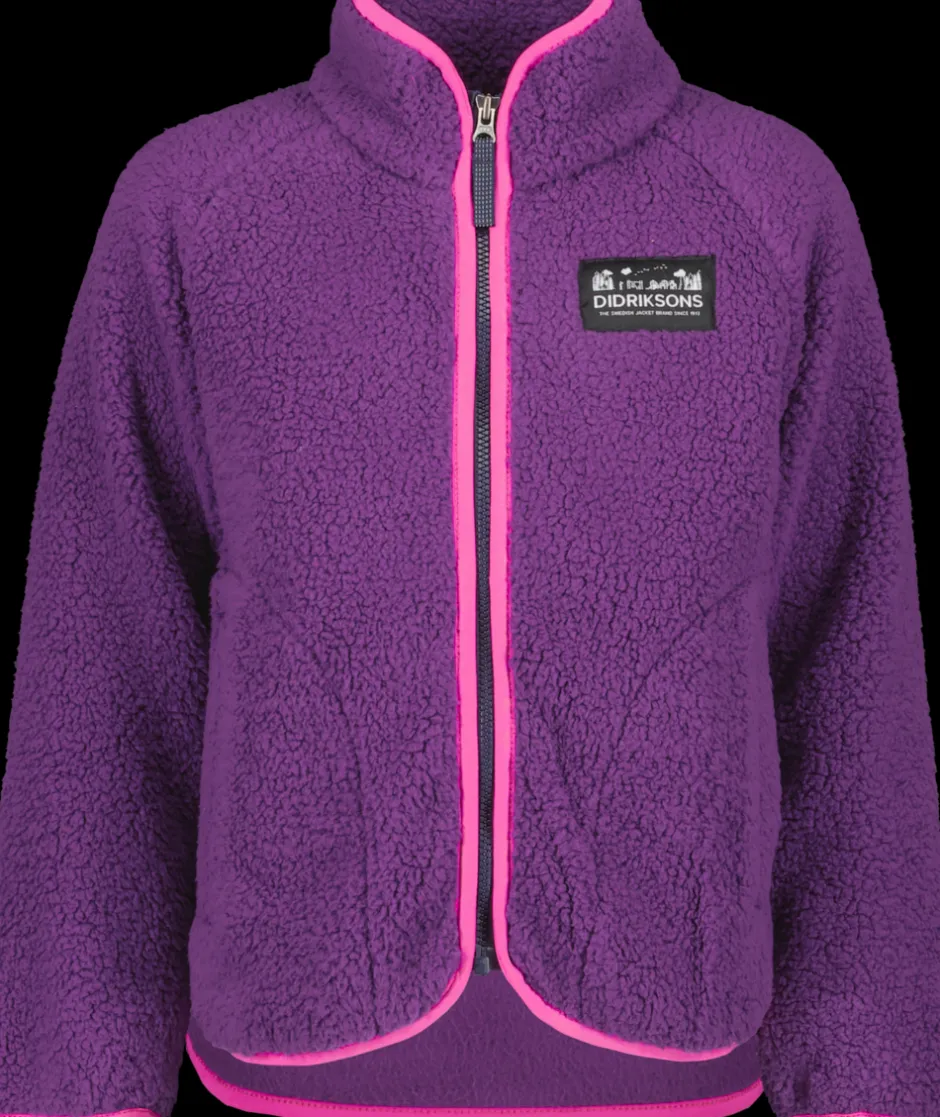 Didriksons Gibbs Kids' Full-Zip- Fleecepaidat & Välikerrokset|Puserot & T-Paidat