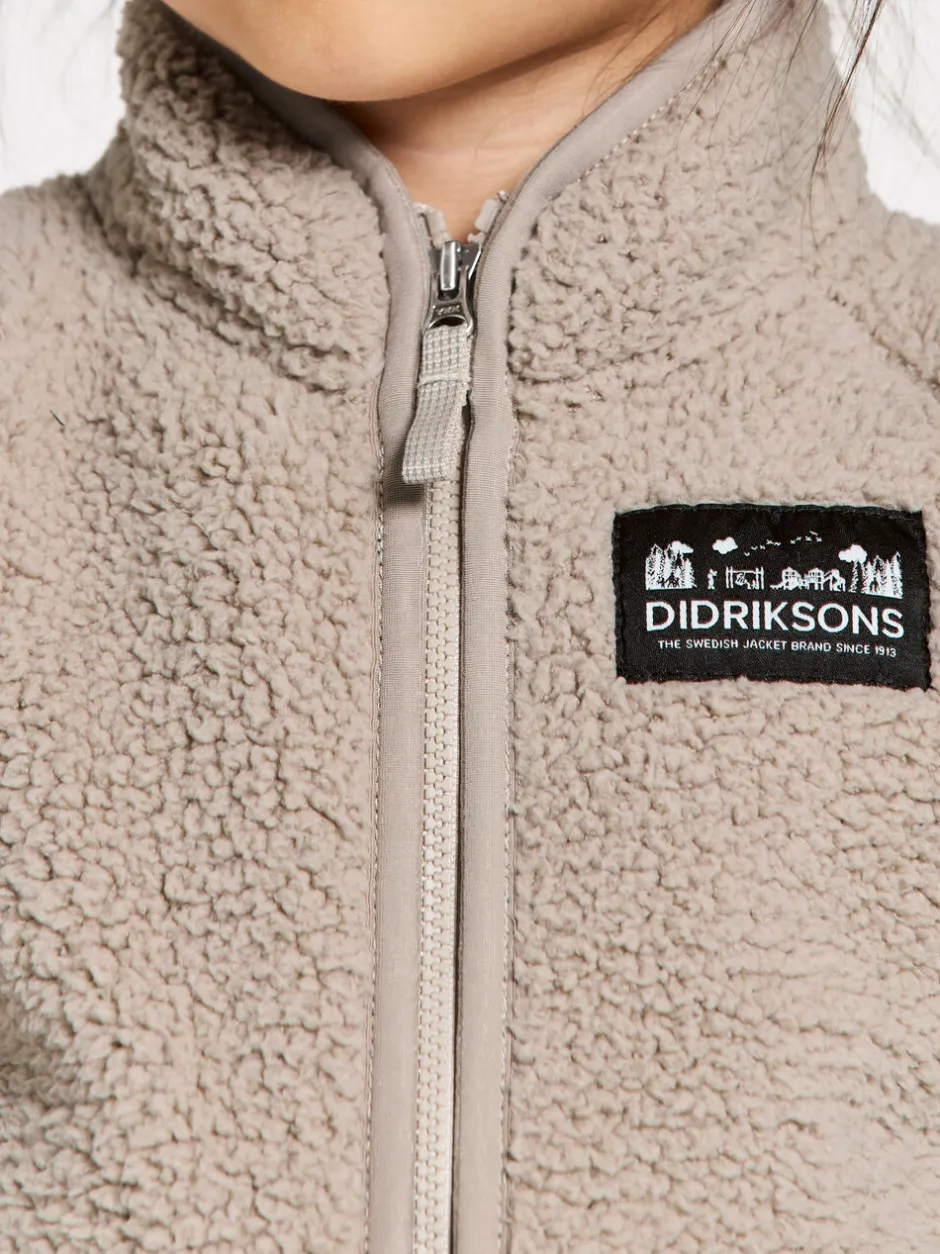 Didriksons Gibbs Kids' Full-Zip- Fleecepaidat & Välikerrokset|Puserot & T-Paidat