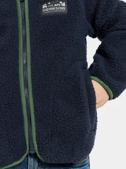 Didriksons Gibbs Kids' Full-Zip- Fleecepaidat & Välikerrokset|Puserot & T-Paidat