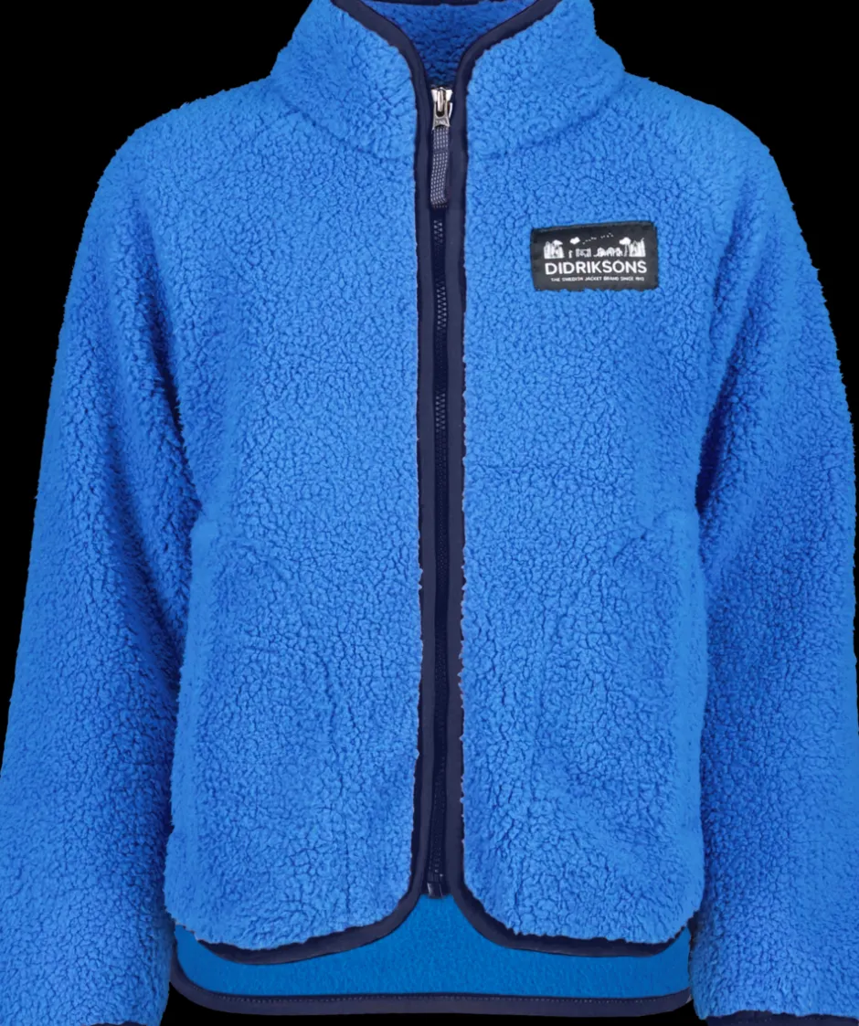 Didriksons Gibbs Kids' Full-Zip- Fleecepaidat & Välikerrokset|Puserot & T-Paidat