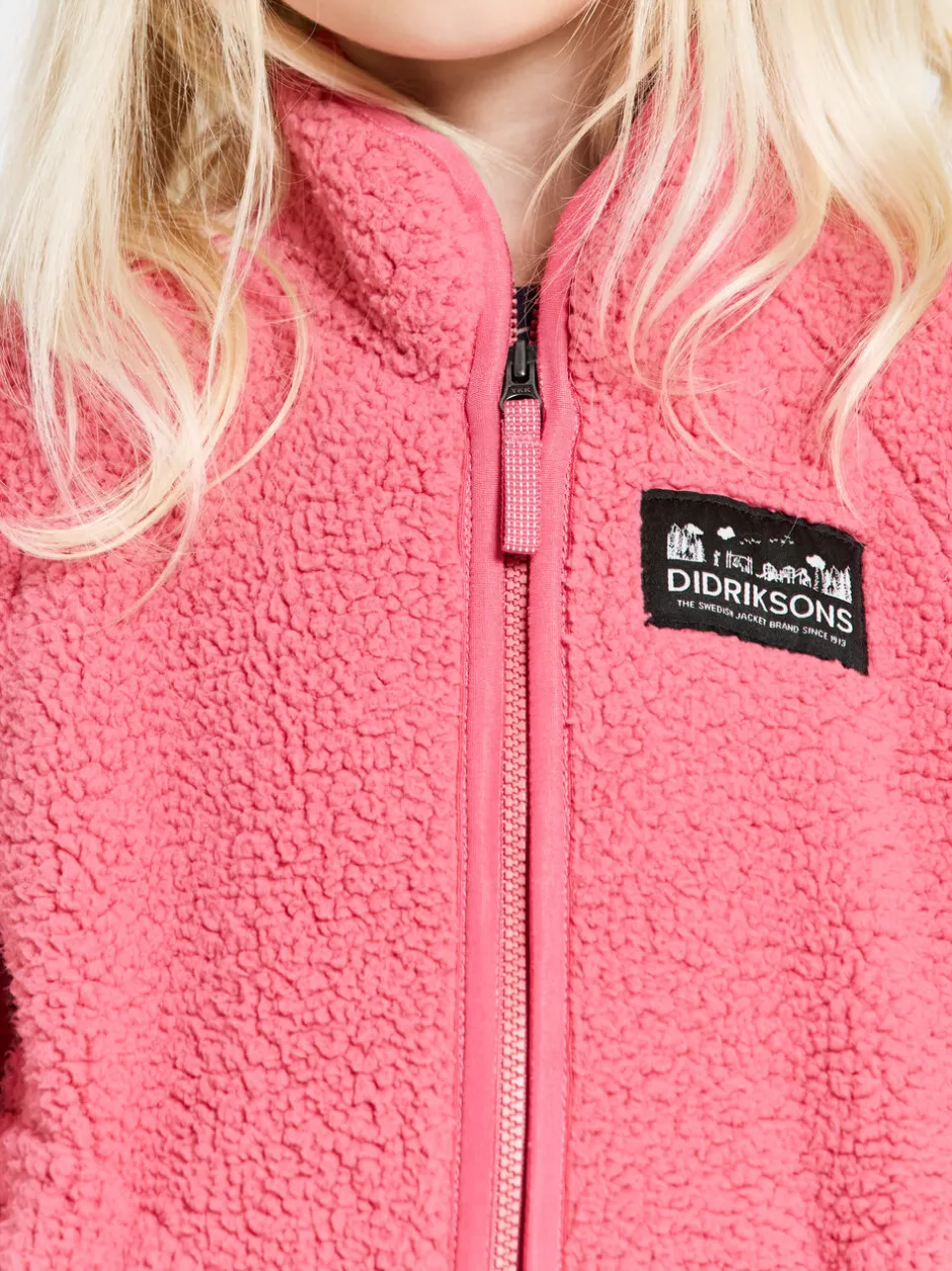 Didriksons Gibbs Kids' Full-Zip- Fleecepaidat & Välikerrokset|Puserot & T-Paidat