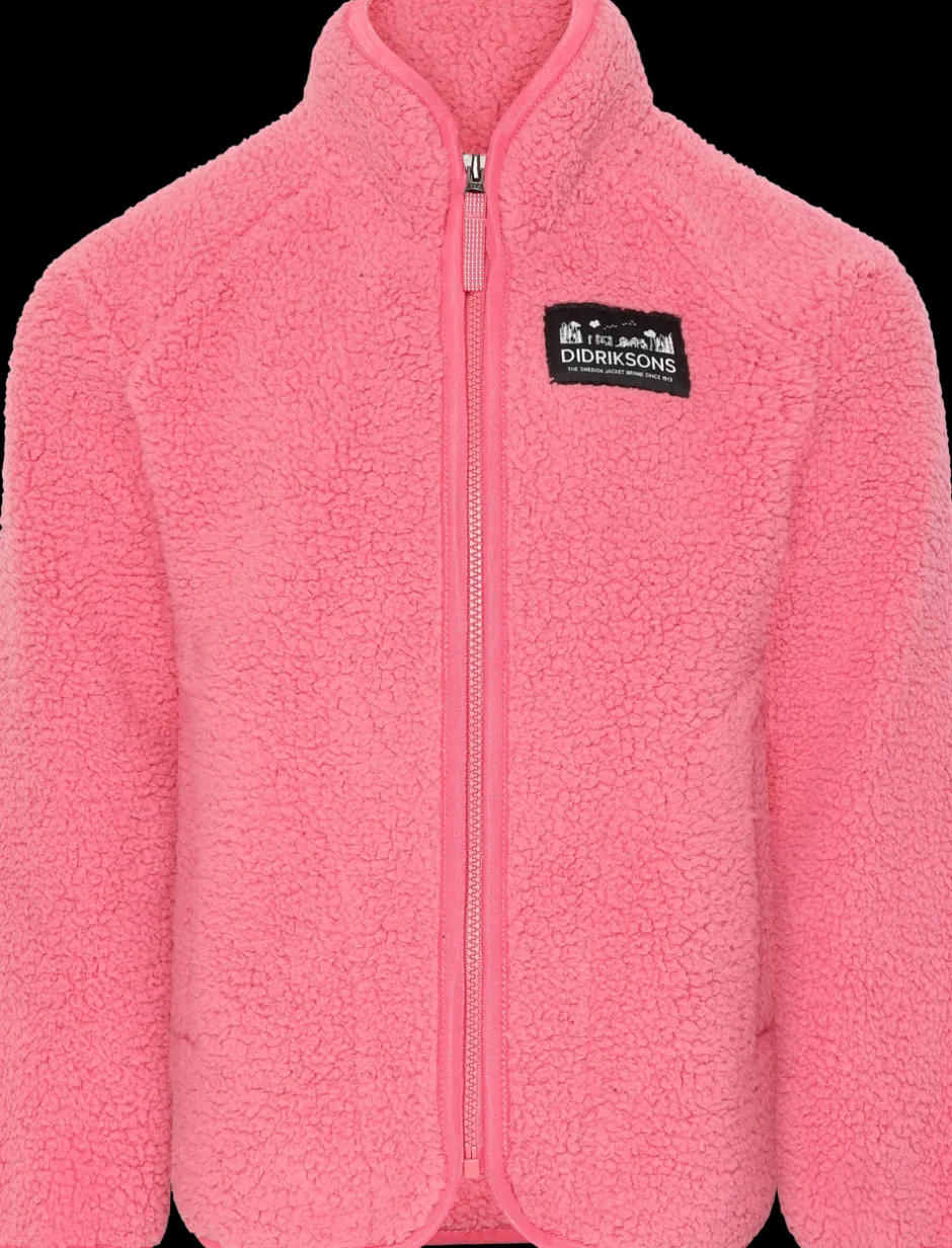 Didriksons Gibbs Kids' Full-Zip- Fleecepaidat & Välikerrokset|Puserot & T-Paidat