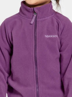Didriksons Monte Kids' Full-Zip- Fleecepaidat & Välikerrokset|Puserot & T-Paidat
