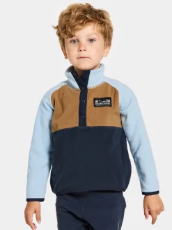 Didriksons Monte Kids' Half Button- Fleecepaidat & Välikerrokset|Fleecetakit & Fleecepaidat