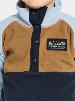 Didriksons Monte Kids' Half Button- Fleecepaidat & Välikerrokset|Fleecetakit & Fleecepaidat