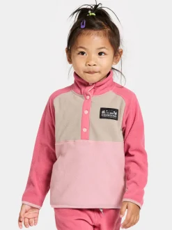 Didriksons Monte Kids' Half Button- Fleecepaidat & Välikerrokset|Fleecetakit & Fleecepaidat