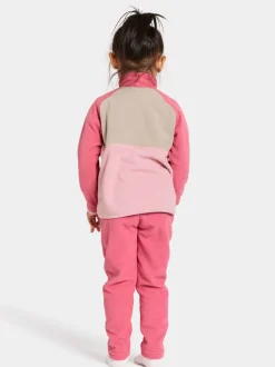 Didriksons Monte Kids' Half Button- Fleecepaidat & Välikerrokset|Fleecetakit & Fleecepaidat