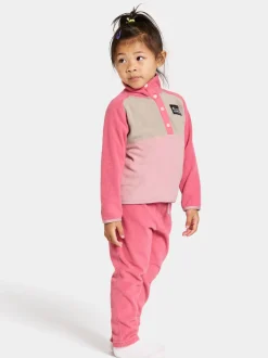 Didriksons Monte Kids' Half Button- Fleecepaidat & Välikerrokset|Fleecetakit & Fleecepaidat