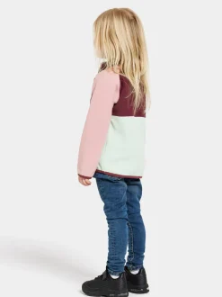 Didriksons Monte Kids' Half Button- Fleecepaidat & Välikerrokset|Fleecetakit & Fleecepaidat