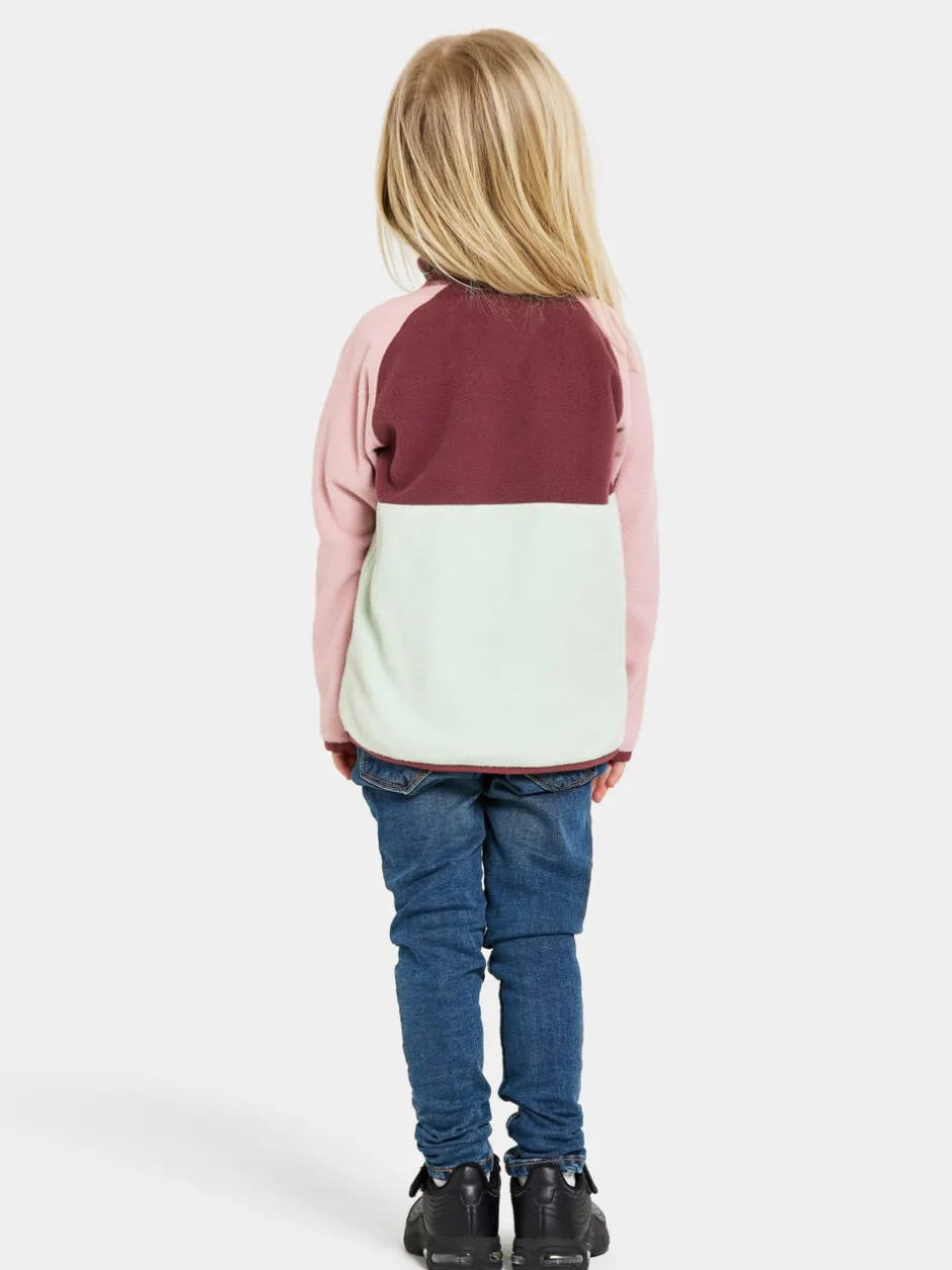 Didriksons Monte Kids' Half Button- Fleecepaidat & Välikerrokset|Fleecetakit & Fleecepaidat