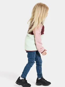 Didriksons Monte Kids' Half Button- Fleecepaidat & Välikerrokset|Fleecetakit & Fleecepaidat