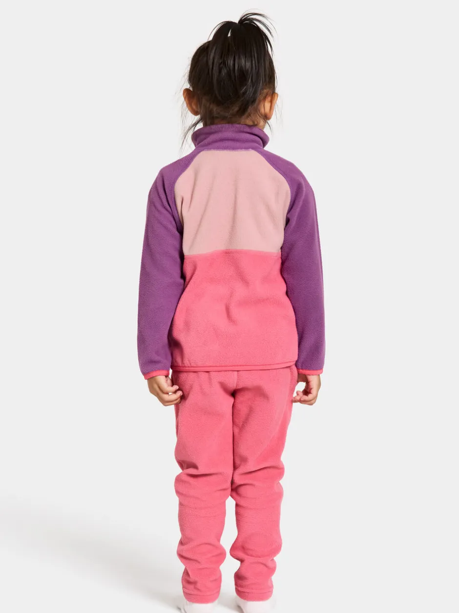 Didriksons Monte Kids' Half Button- Fleecepaidat & Välikerrokset|Fleecetakit & Fleecepaidat