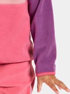 Didriksons Monte Kids' Half Button- Fleecepaidat & Välikerrokset|Fleecetakit & Fleecepaidat