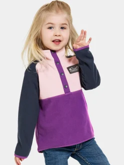Didriksons Monte Kids' Half Button- Fleecepaidat & Välikerrokset|Fleecetakit & Fleecepaidat