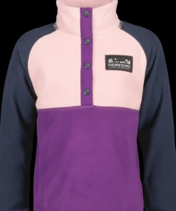 Didriksons Monte Kids' Half Button- Fleecepaidat & Välikerrokset|Fleecetakit & Fleecepaidat
