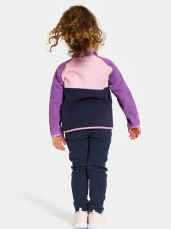 Didriksons Monte Kids' Half Button- Fleecepaidat & Välikerrokset|Fleecetakit & Fleecepaidat