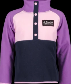 Didriksons Monte Kids' Half Button- Fleecepaidat & Välikerrokset|Fleecetakit & Fleecepaidat