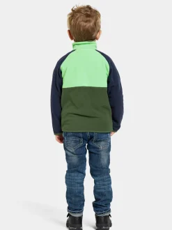 Didriksons Monte Kids' Half Button- Fleecepaidat & Välikerrokset|Fleecetakit & Fleecepaidat