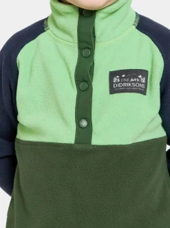 Didriksons Monte Kids' Half Button- Fleecepaidat & Välikerrokset|Fleecetakit & Fleecepaidat