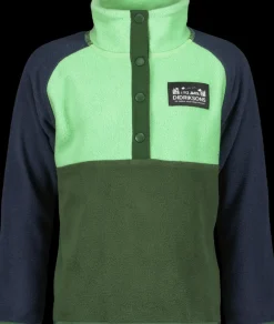 Didriksons Monte Kids' Half Button- Fleecepaidat & Välikerrokset|Fleecetakit & Fleecepaidat