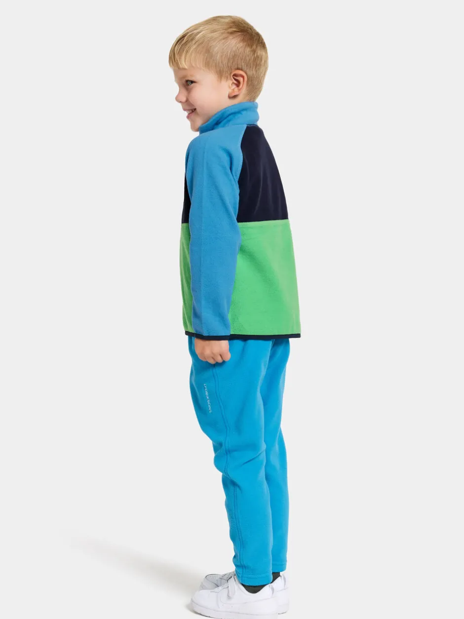 Didriksons Monte Kids' Half Button- Fleecepaidat & Välikerrokset|Fleecetakit & Fleecepaidat