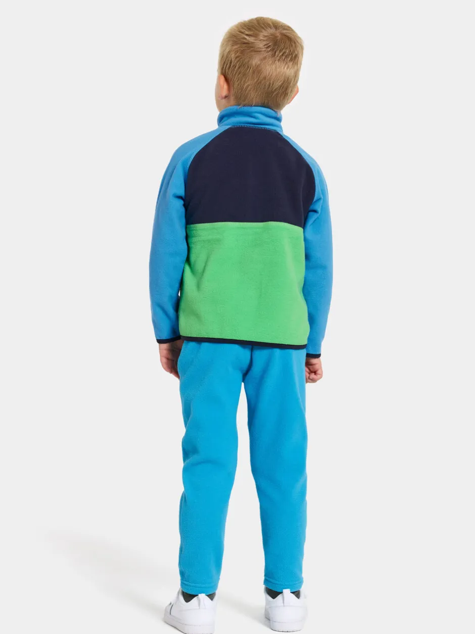 Didriksons Monte Kids' Half Button- Fleecepaidat & Välikerrokset|Fleecetakit & Fleecepaidat