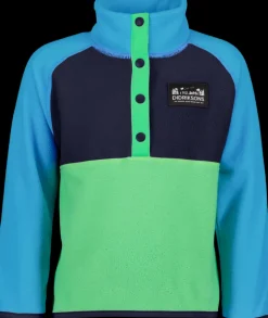 Didriksons Monte Kids' Half Button- Fleecepaidat & Välikerrokset|Fleecetakit & Fleecepaidat