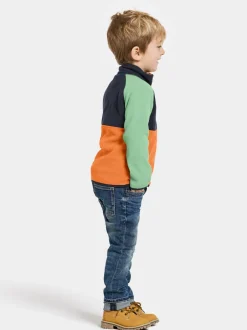 Didriksons Monte Kids' Half Button- Fleecepaidat & Välikerrokset|Fleecetakit & Fleecepaidat