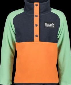 Didriksons Monte Kids' Half Button- Fleecepaidat & Välikerrokset|Fleecetakit & Fleecepaidat