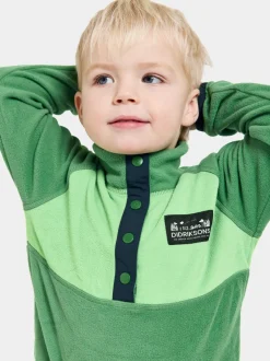 Didriksons Monte Kids' Half Button- Fleecepaidat & Välikerrokset|Fleecetakit & Fleecepaidat