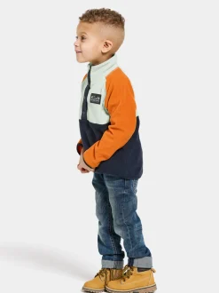 Didriksons Monte Kids' Half Button- Fleecepaidat & Välikerrokset|Fleecetakit & Fleecepaidat