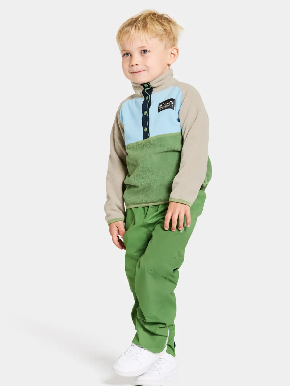 Didriksons Monte Kids' Half Button- Fleecepaidat & Välikerrokset|Fleecetakit & Fleecepaidat