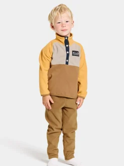 Didriksons Monte Kids' Half Button- Fleecepaidat & Välikerrokset|Fleecetakit & Fleecepaidat