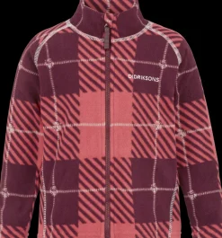 Didriksons Monte Printed Kids' Full-Zip Termos- Fleecepaidat & Välikerrokset|Puserot & T-Paidat
