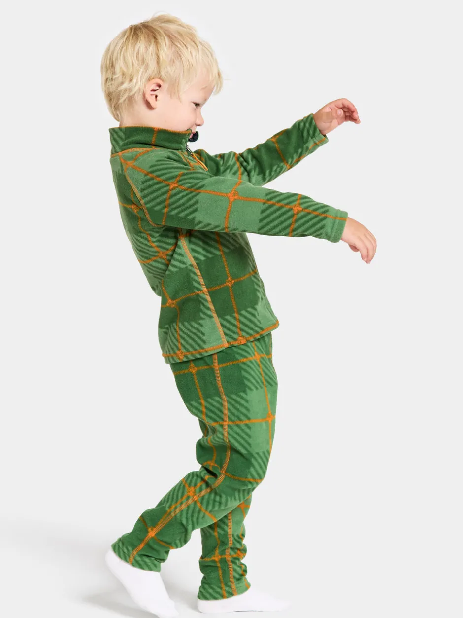 Didriksons Monte Printed Kids' Full-Zip Termos- Fleecepaidat & Välikerrokset|Puserot & T-Paidat