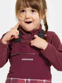 Didriksons Polarbjörnen Printed Kids' Bib Pants- Toppahousut