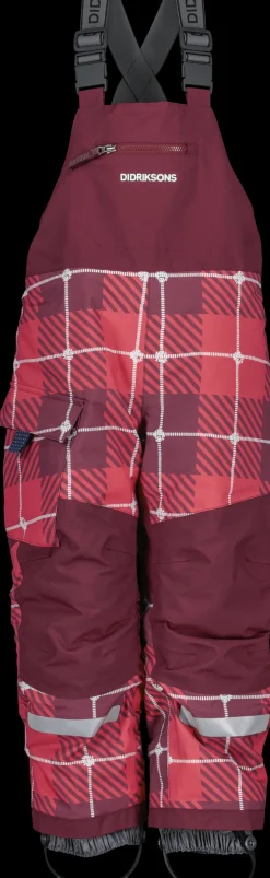 Didriksons Polarbjörnen Printed Kids' Bib Pants- Toppahousut