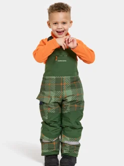 Didriksons Polarbjörnen Printed Kids' Bib Pants- Toppahousut