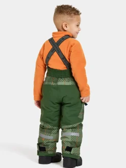 Didriksons Polarbjörnen Printed Kids' Bib Pants- Toppahousut