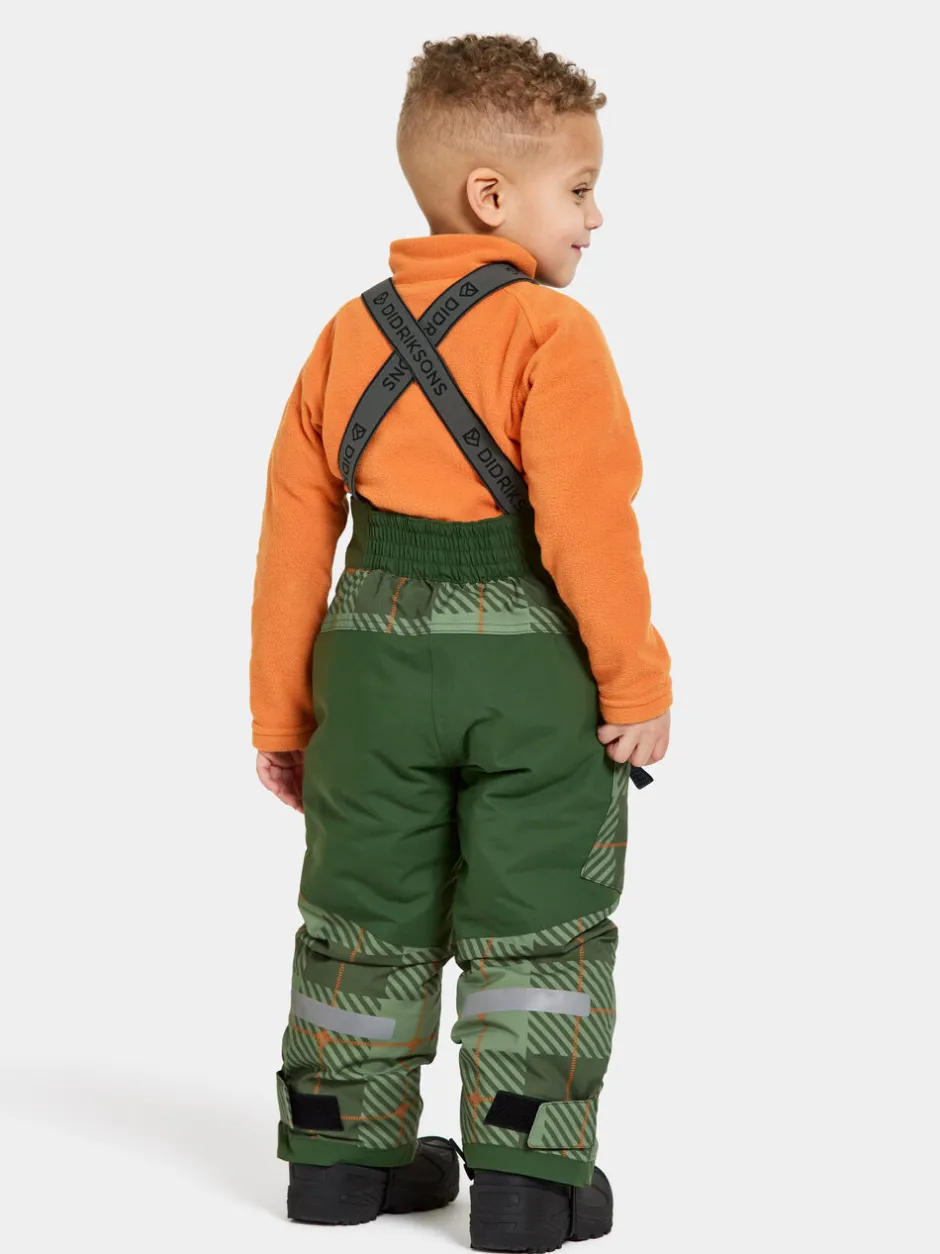 Didriksons Polarbjörnen Printed Kids' Bib Pants- Toppahousut