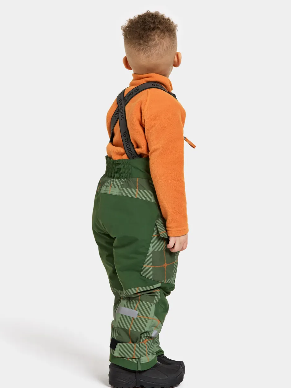 Didriksons Polarbjörnen Printed Kids' Bib Pants- Toppahousut