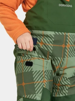 Didriksons Polarbjörnen Printed Kids' Bib Pants- Toppahousut