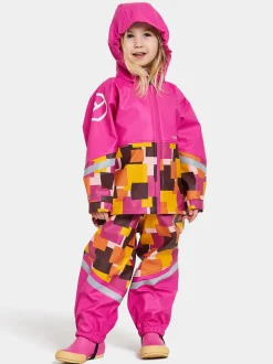 Didriksons Waterman Printed Kids' Set- Vuorittomat Sadeasut
